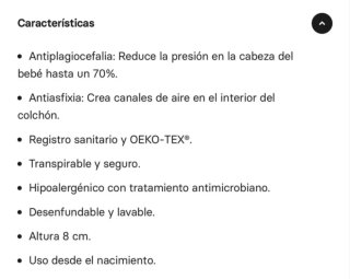 Colchón Minicuna Ecus Care® Mini