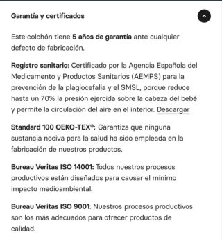 Colchón Minicuna Ecus Care® Mini