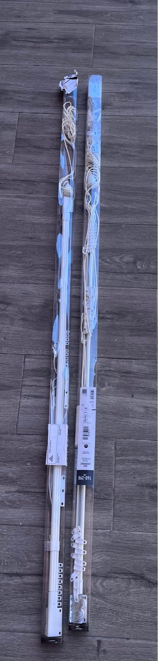 2 rieles para cortinas nuevos