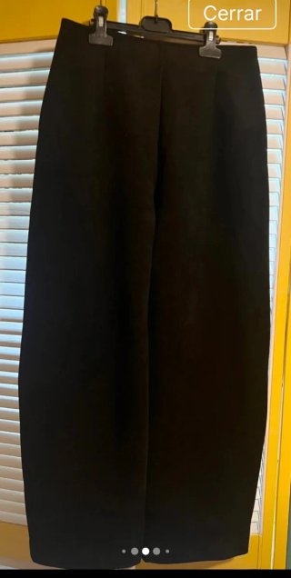 Pantalón Barrel Zara Negro