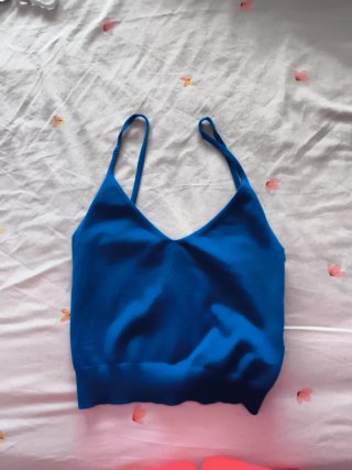 Conjunto Jersey y Top Azul. Nuevo sin etiquetas
