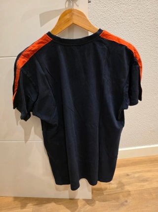Camiseta GRMY Talla M azul con Detalles Naranja
