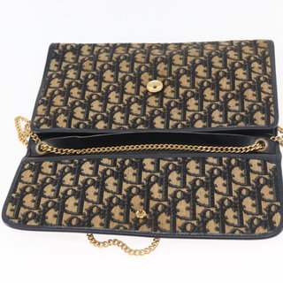 Christian Dior Trotter Canvas Chain Shoulder Bag