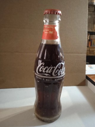 Coca Cola Lotto 4 bottiglie e 1 lattina anni 80-90
