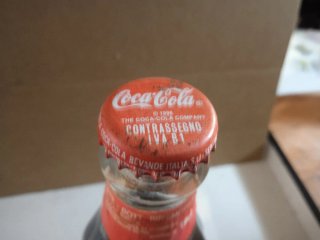 Coca Cola Lotto 4 bottiglie e 1 lattina anni 80-90