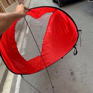 Vela Kayak Canoa SUP Plegable Roja