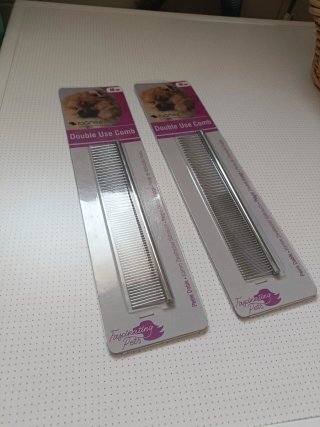 Peine Doble Uso para Perros 15 cm
