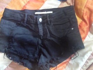 Pantalón corto Bershka negro Talla S