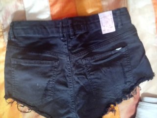 Pantalón corto Bershka negro Talla S