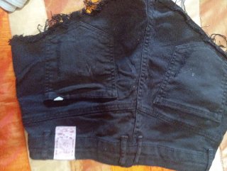 Pantalón corto Bershka negro Talla S