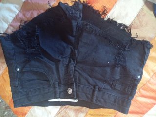 Pantalón corto Bershka negro Talla S