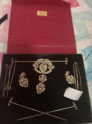 Aderezos Fallera Blanco Artesanos Oro/Plata