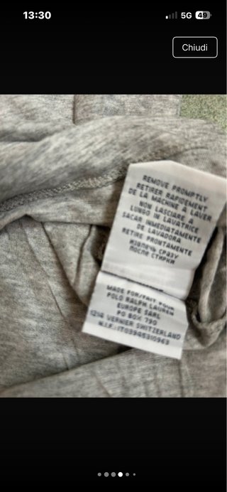 Polo Ralph Lauren Grigio Uomo