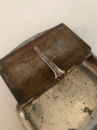 Contenitore in  metallo vintage