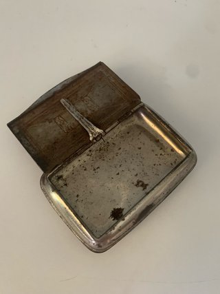Contenitore in  metallo vintage
