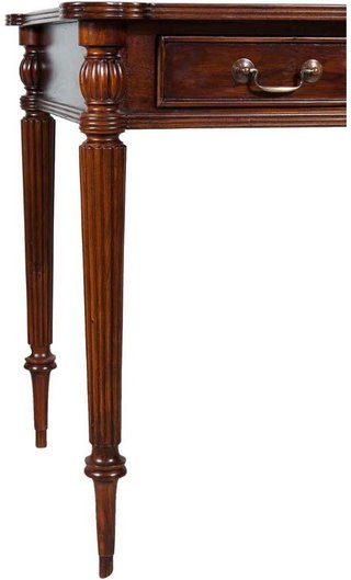 Scrivania in legno massello di mogano con finitura