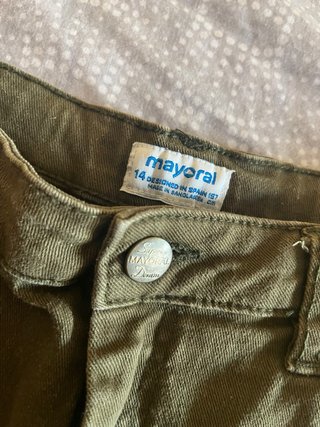 Shorts niña Mayoral verde talla 14