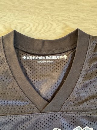 Camiseta Chrome Hearts Mesh Football Negra Talla M