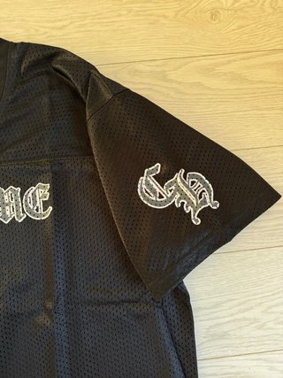 Camiseta Chrome Hearts Mesh Football Negra Talla M