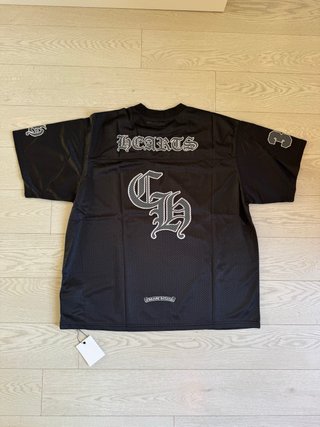Camiseta Chrome Hearts Mesh Football Negra Talla M