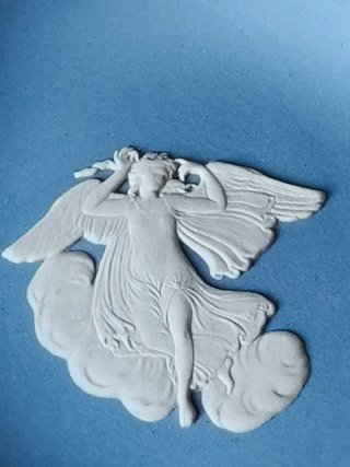 Wedgwood Piatto Decorativo Blu e Bianco
