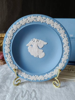 Wedgwood Piatto Decorativo Blu e Bianco