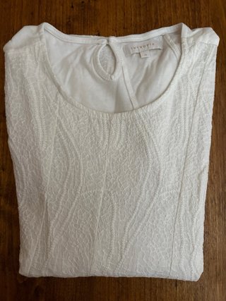 Blusa Intropia bordada blanca
