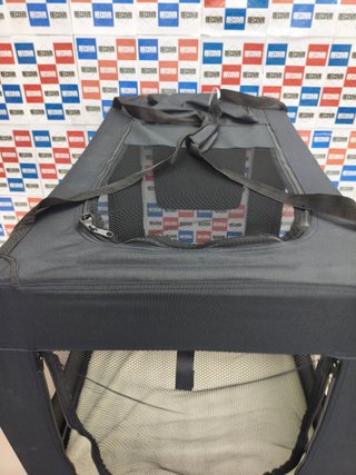 Transportín plegable lionto para perros 3XL 101x69x70 cm negro