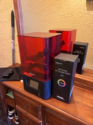 Impresora 3D Resina Creality Roja/Negra
