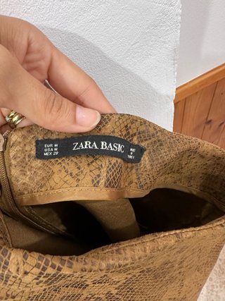 Falda marrón estampado serpiente