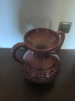 Jarrón Arte Granda Cerámica Rojo , venta en JACA