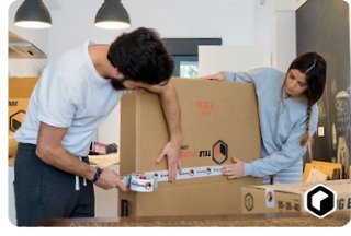 Cajas para cuadros/TV (x2)
