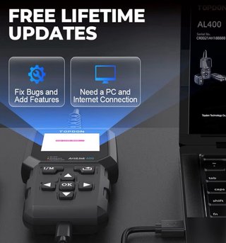 TOPDON AL400 Máquina Diagnóstico OBD2