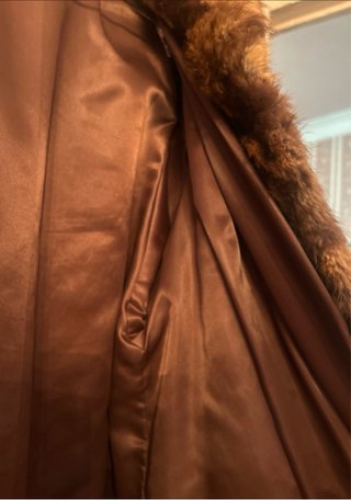 Abrigo vintage de pelo elegante