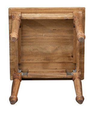 Tavolo Country in legno massello di tiglio L70xP70