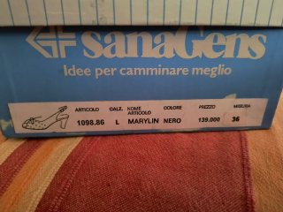 Scarpe SanaGens nero 36 Nuove