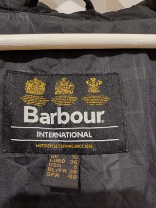 Chaqueta Barbour acolchada negra T40