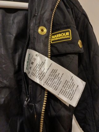 Chaqueta Barbour acolchada negra T40