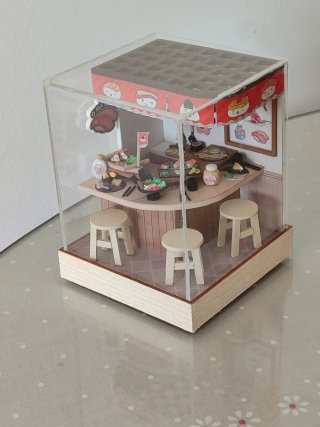 Sushi Miniatura Casa muñecas casita Japonés maquet