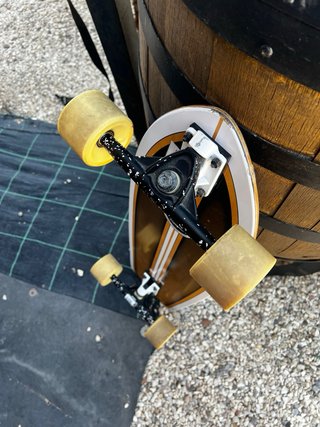 Longboard Oxelo Negro y Dorado