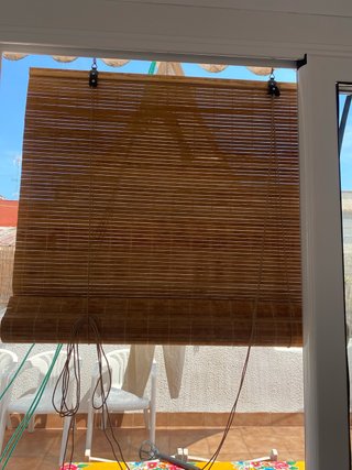 Cortinas de bambú para terraza Las 4 por 10 euros