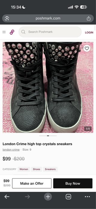 Crime London Negras 100% piel Pedrería T.41 (11)