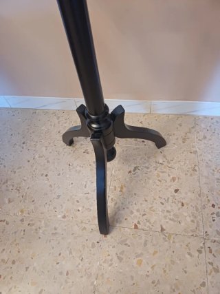 Galán de noche madera lacado negro