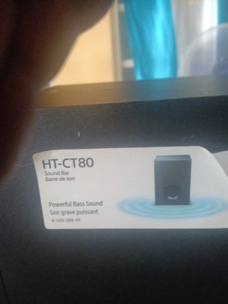 Barra de Sonido Sony Negra