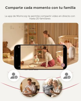 Vigilabebés Momcozy 5 HD Audio Bidireccional
