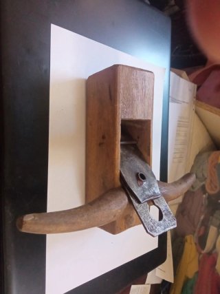 Cepillo carpintero antiguo madera