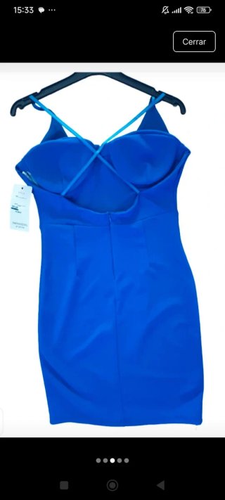 Vestido azul con etiqueta talla única