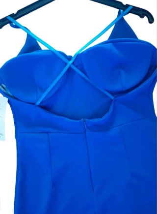 Vestido azul con etiqueta talla única