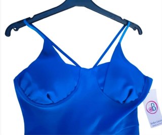 Vestido azul con etiqueta talla única