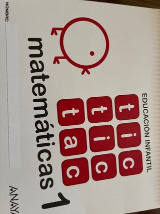 Matemáticas, 1 Educación Infantil Tic Tic Tac